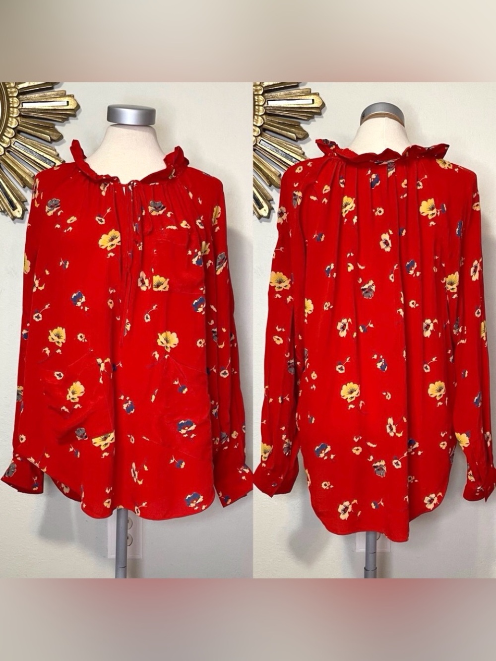 Rebecca Taylor Silk Floral Blouse